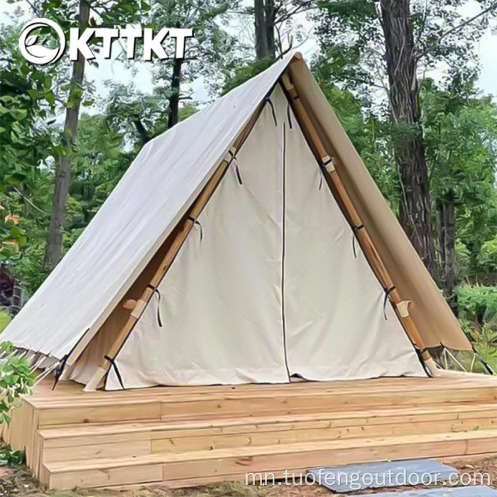 Шар айраг Цагаан гадаа зуслангийн зуслангийн гурвалжин chalet майхан